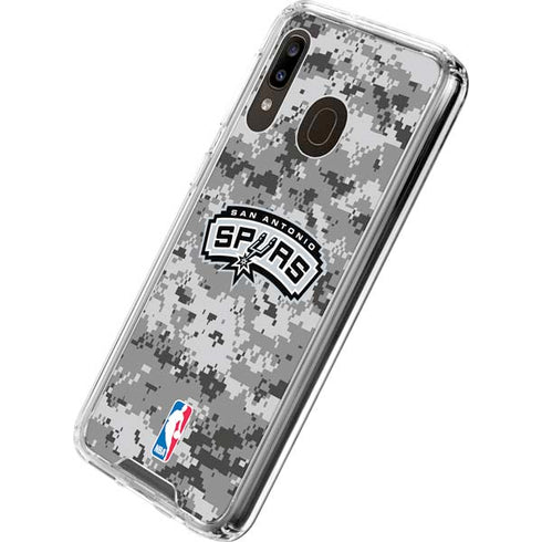 NBA San Antonio Spurs Digi Camo Galaxy A30 Clear Case