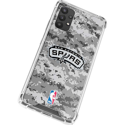 NBA San Antonio Spurs Digi Camo Galaxy A32 5G Clear Case