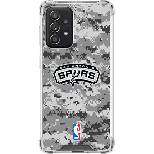 NBA San Antonio Spurs Digi Camo Galaxy A52 5G Clear Case