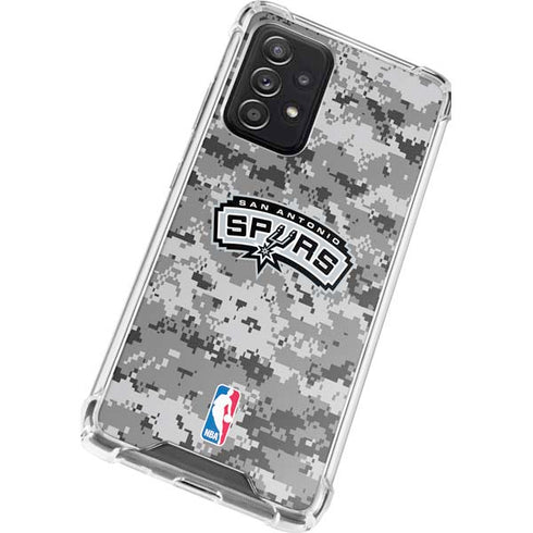 NBA San Antonio Spurs Digi Camo Galaxy A52 5G Clear Case