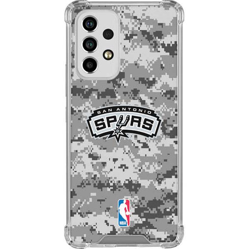 NBA San Antonio Spurs Digi Camo Galaxy A53 5G Clear Case