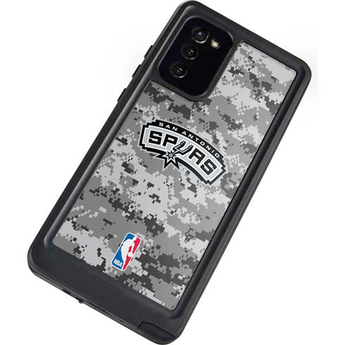 NBA San Antonio Spurs Digi Camo Galaxy Note20 5G Waterproof Case