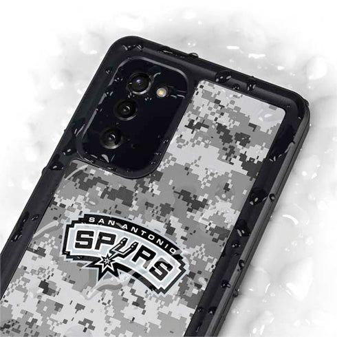 NBA San Antonio Spurs Digi Camo Galaxy Note20 5G Waterproof Case