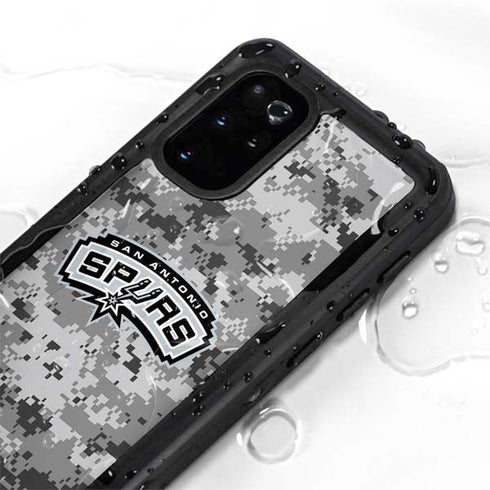 NBA San Antonio Spurs Digi Camo Galaxy S20 Plus Waterproof Case