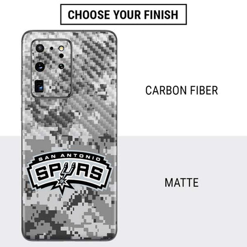 NBA San Antonio Spurs Digi Camo Galaxy S20 Ultra 5G Skin