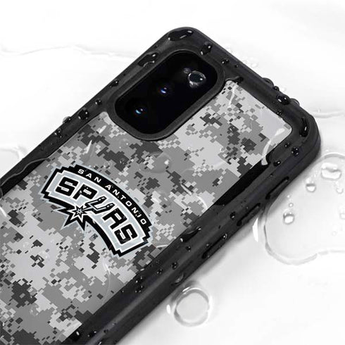 NBA San Antonio Spurs Digi Camo Galaxy S20 Waterproof Case