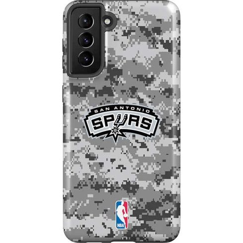 NBA San Antonio Spurs Digi Camo Galaxy S21 Plus 5G Pro Case