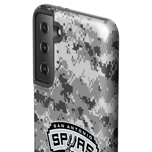 NBA San Antonio Spurs Digi Camo Galaxy S21 Plus 5G Pro Case
