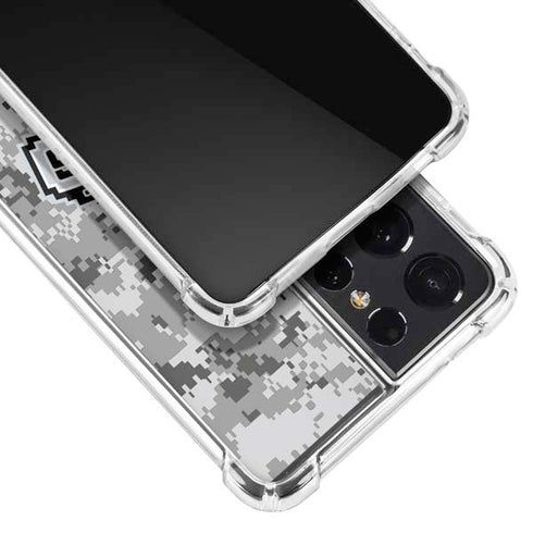 NBA San Antonio Spurs Digi Camo Galaxy S21 Ultra 5G Clear Case