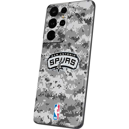 NBA San Antonio Spurs Digi Camo Galaxy S21 Ultra 5G Skin