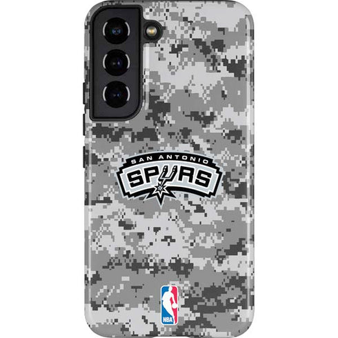 NBA San Antonio Spurs Digi Camo Galaxy S22 Pro Case