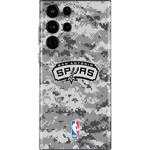 NBA San Antonio Spurs Digi Camo Galaxy S22 Ultra Skin