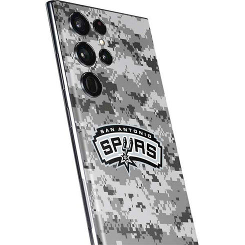 NBA San Antonio Spurs Digi Camo Galaxy S22 Ultra Skin