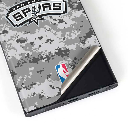 NBA San Antonio Spurs Digi Camo Galaxy S22 Ultra Skin