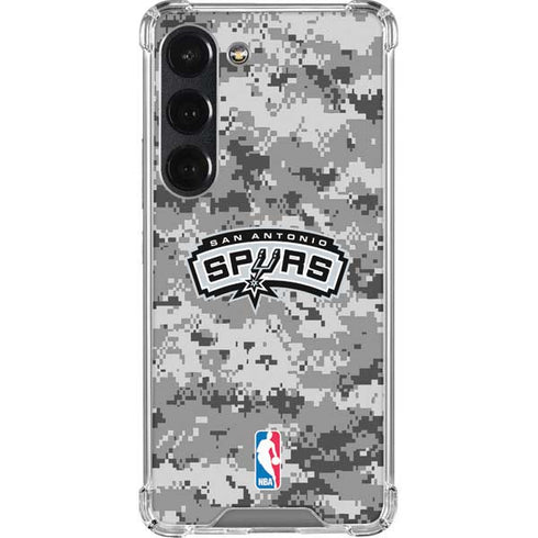NBA San Antonio Spurs Digi Camo Galaxy S23 Clear Case