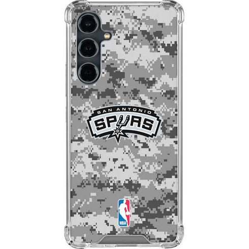 NBA San Antonio Spurs Digi Camo Galaxy S23 FE Clear Case