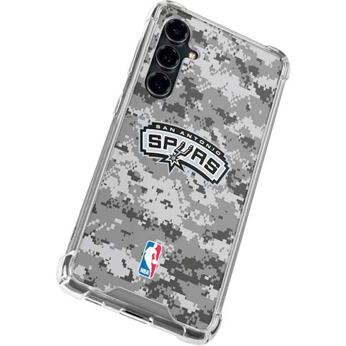 NBA San Antonio Spurs Digi Camo Galaxy S23 FE Clear Case