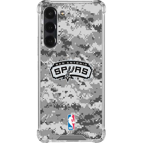 NBA San Antonio Spurs Digi Camo Galaxy S23 Plus Clear Case