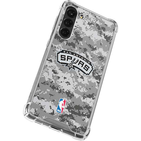 NBA San Antonio Spurs Digi Camo Galaxy S23 Plus Clear Case