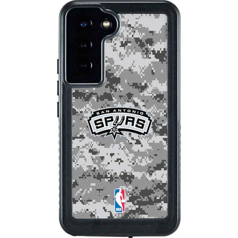 NBA San Antonio Spurs Digi Camo Galaxy S23 Plus Waterproof Case