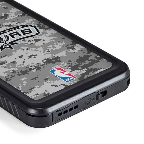 NBA San Antonio Spurs Digi Camo Galaxy S23 Plus Waterproof Case