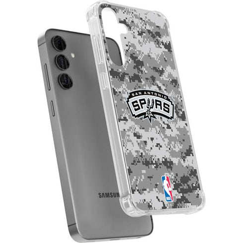 NBA San Antonio Spurs Digi Camo Galaxy S24 Plus Clear Case