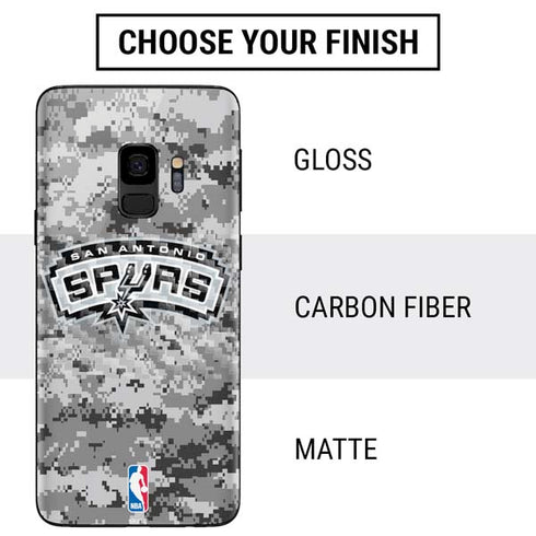 NBA San Antonio Spurs Digi Camo Galaxy S9 Skin