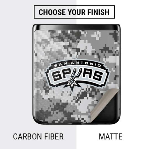NBA San Antonio Spurs Digi Camo Galaxy Z Flip Skin