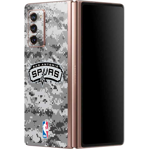 NBA San Antonio Spurs Digi Camo Galaxy Z Fold2 5G Skin