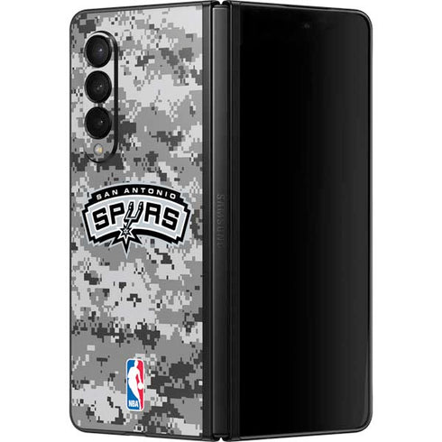 NBA San Antonio Spurs Digi Camo Galaxy Z Fold3 5G Skin