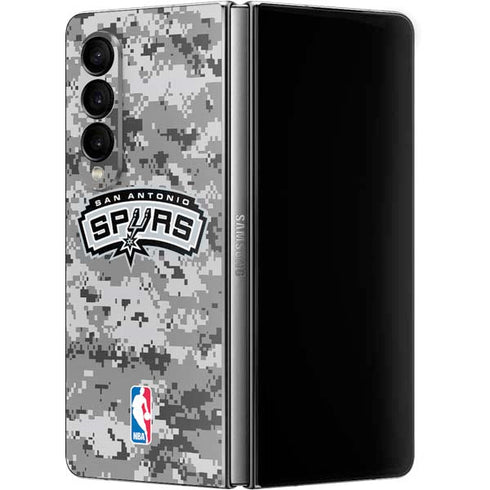 NBA San Antonio Spurs Digi Camo Galaxy Z Fold4 5G Skin