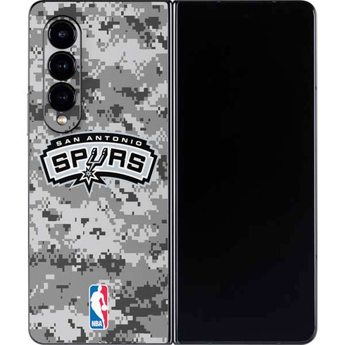 NBA San Antonio Spurs Digi Camo Galaxy Z Fold4 5G Skin