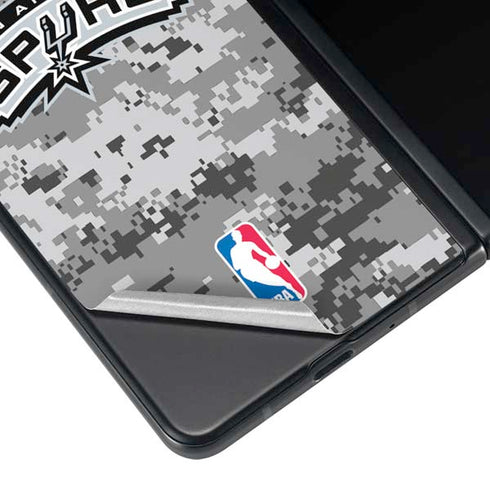 NBA San Antonio Spurs Digi Camo Galaxy Z Fold4 5G Skin