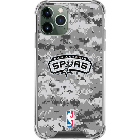 NBA San Antonio Spurs Digi Camo iPhone 11 Pro Max Clear Case