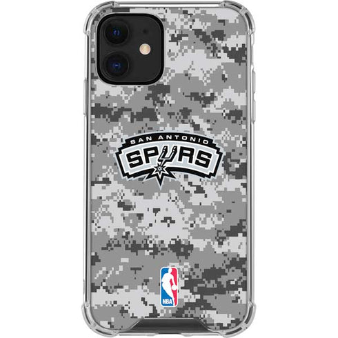 NBA San Antonio Spurs Digi Camo iPhone 12 Mini Clear Case