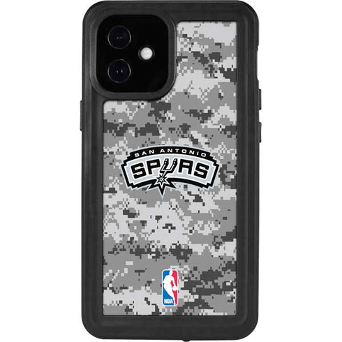 NBA San Antonio Spurs Digi Camo iPhone 12 Mini Waterproof Case