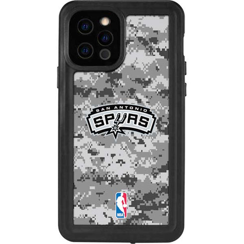 NBA San Antonio Spurs Digi Camo iPhone 12 Pro Waterproof Case