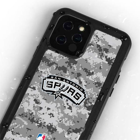 NBA San Antonio Spurs Digi Camo iPhone 12 Pro Waterproof Case