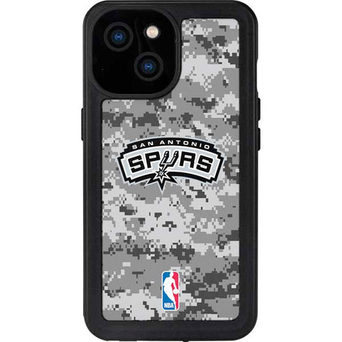 NBA San Antonio Spurs Digi Camo iPhone 13 Mini Waterproof Case