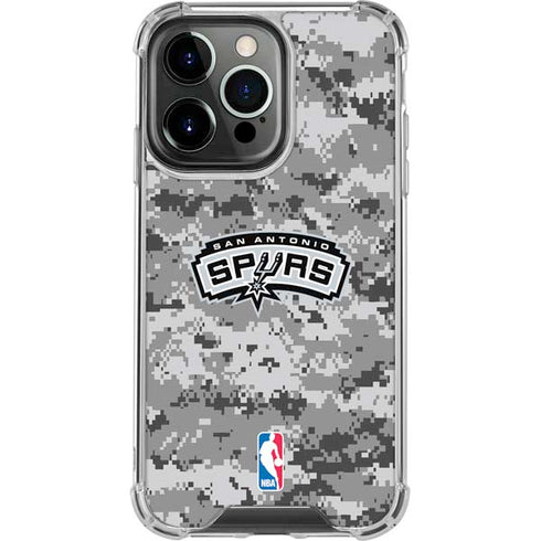 NBA San Antonio Spurs Digi Camo iPhone 13 Pro Clear Case