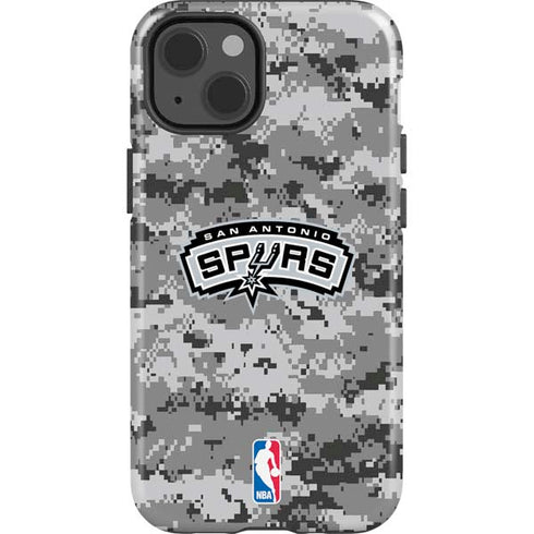 NBA San Antonio Spurs Digi Camo iPhone 14 Impact Case