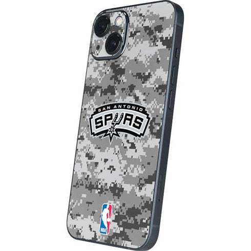NBA San Antonio Spurs Digi Camo iPhone 15 Plus Skin