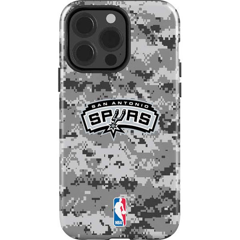 NBA San Antonio Spurs Digi Camo iPhone 15 Pro Impact Case