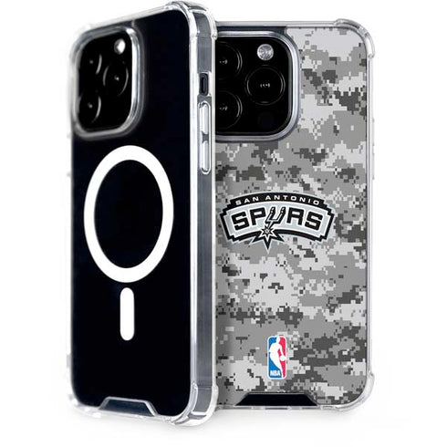 NBA San Antonio Spurs Digi Camo iPhone 15 Pro MagSafe Case
