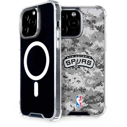 NBA San Antonio Spurs Digi Camo iPhone 15 Pro Max MagSafe Case