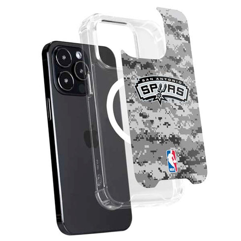NBA San Antonio Spurs Digi Camo iPhone 14 Pro Max MagSafe Case