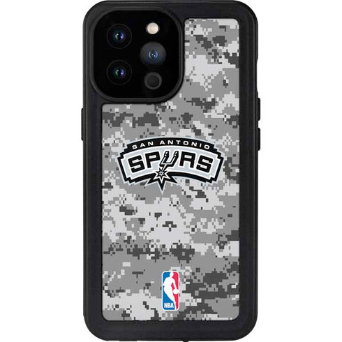 NBA San Antonio Spurs Digi Camo iPhone 14 Pro Max Waterproof Case