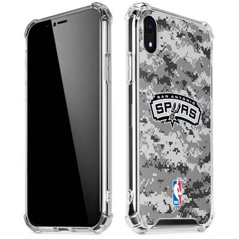 NBA San Antonio Spurs Digi Camo iPhone XR Clear Case