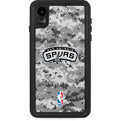 NBA San Antonio Spurs Digi Camo iPhone XR Waterproof Case