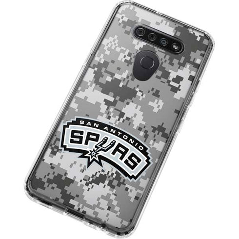 NBA San Antonio Spurs Digi Camo LG K51/Q51 Clear Case